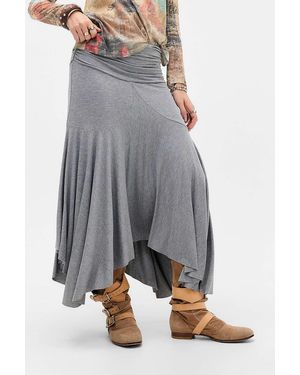 Kimchi Blue New Girl Midi Skirt - Grey