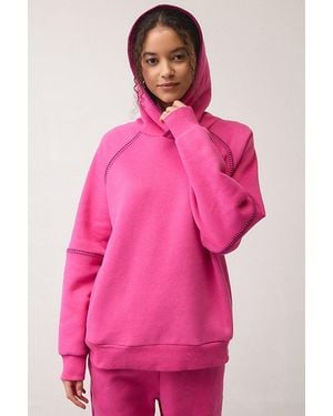 UGG Classic Whipstitch Detail Hoodie Sweatshirt - Pink