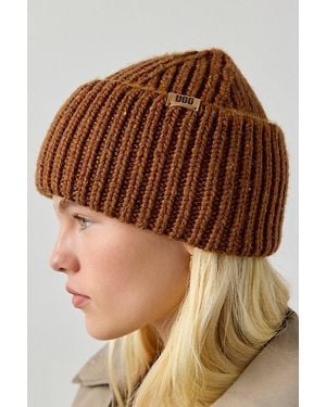 UGG Confetti Wide Cuff Beanie - Brown