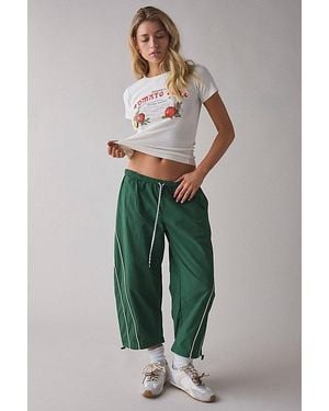 BDG Fast Track Low-Rise Cropped Nylon Pant - Green