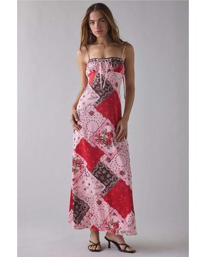 Kimchi Blue With A Kiss Midi Dress - Red