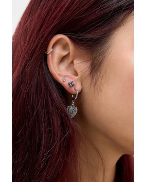 Silence + Noise Silence + Noise Cross & Fish Earrings 10-pack - Brown