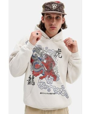 Urban Outfitters Uo Ecru Tiger Hoodie - Grey