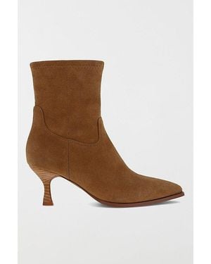 MIA Mia Aletta Suede Kitten Heel Bootie - Brown