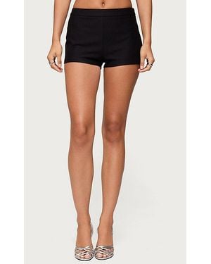 Edikted Lavilla High Rise Micro Shorts - Black