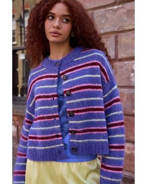 Urban Outfitters Uo Hudson Cardigan At - Purple