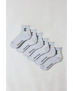 On Shoes Cloud Logo Mid Socks 3-Pack - Metallic