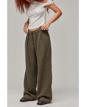 Motel Nailaka Taupe Tailored Trouser - Grey