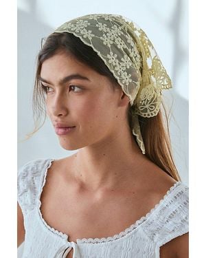 Out From Under Lace Headscarf - Yellow