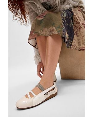 PUMA Beige Speedcat Ballet Shoes - Natural