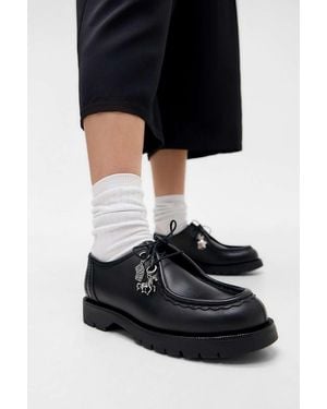 Kleman Black Padror Leather Shoes