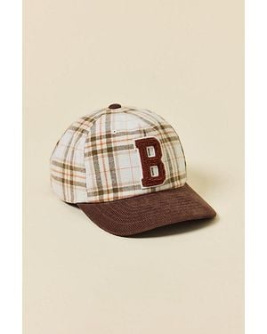 Brixton Big B Plaid Hat - Natural