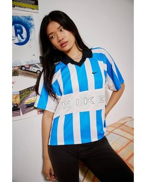 Nike Sportswear Striped Oversized Jersey - Blue