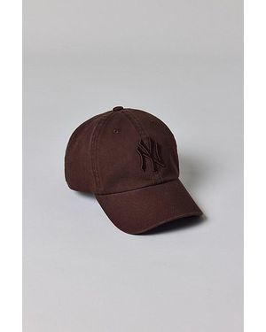 Mitchell & Ness Mlb New York Yankees Tonal Logo Dad Hat - Brown