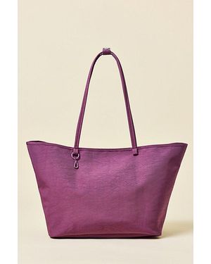 BAGGU Large Nylon Reverse Tote Bag - Pink