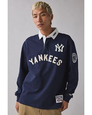 Pro Standard Mlb New York Yankees Rugby Shirt Top - Blue