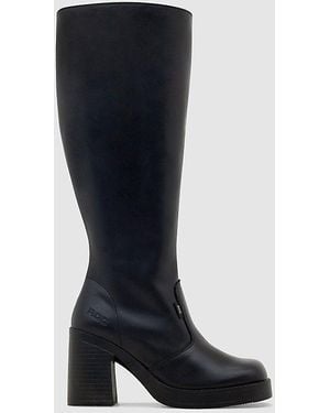 ROC Boots Australia Roc Idaho Wide Calf Knee High Boot - Black
