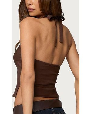 Edikted Dara Halter Top - Black