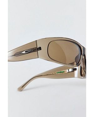 Crap Eyewear Speed Charm Wrap Sunglasses - Metallic