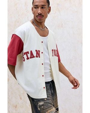 BDG White Stanford Baseball Top
