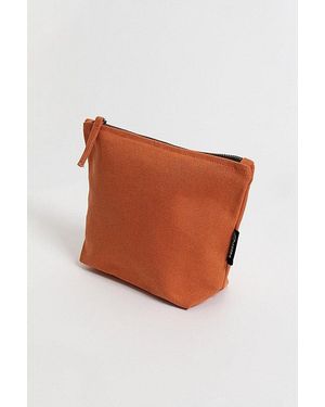 Terra Thread Organic Cotton Canvas Zippered Pouch - Brown
