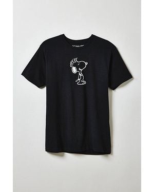 Urban Outfitters Peanuts Snoopy Punk Graphic Tee - Black