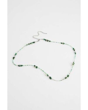 Urban Outfitters Uo Green Beaded Belly Chain