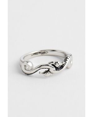 Ed Hardy Snake Band Ring - Metallic