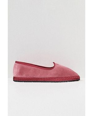 Flabelus Velvet Slipper - Red