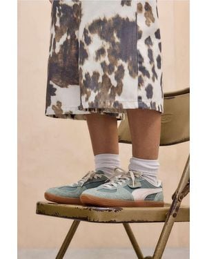 PUMA Vintage Teal Palermo Trainers - Blue