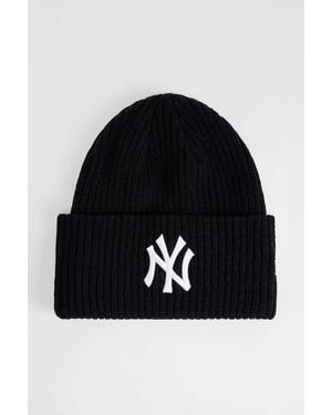 KTZ Black New York Yankees Wide Cuff Beanie