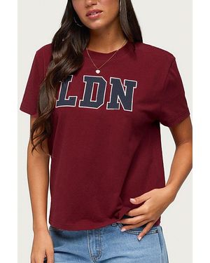 Edikted Ldn T Shirt Top - Red