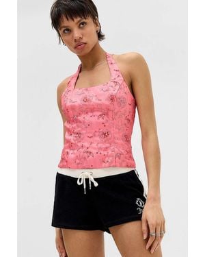 Juicy Couture Terry Towelling Shorts - Red