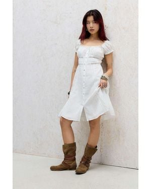Kimchi Blue Faye Awkward Prairie Dress - White