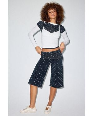 Out From Under Bec Cropped Gaucho Pants - Blue