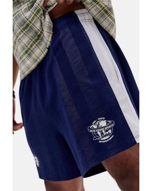 iets frans... Navy Panel Sports Shorts - Blue