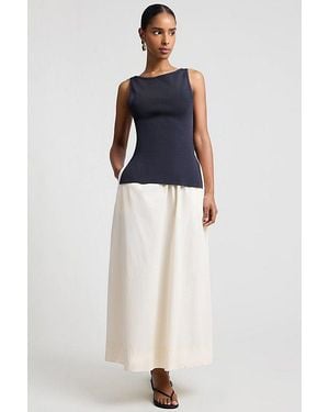 Onia Boatneck Mix Media Dress - Blue