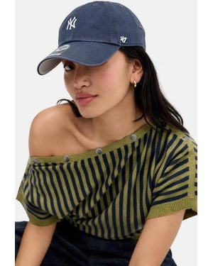 '47 Ny Yankees Small Logo Clean Up Cap - Black