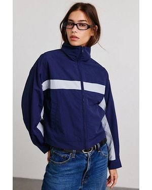 Lioness Essential Zip-Up Windbreaker Jacket - Blue