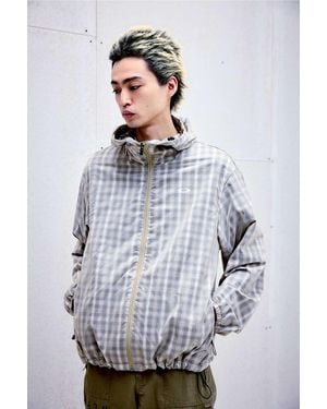 Oakley Uo Exclusive Brown Check Double Layer Waterproof Jacket - Grey