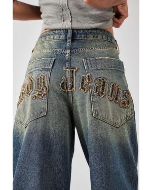 BDG Baggy-jeans jaya" mit logoapplikation - Blau