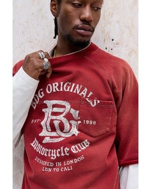 BDG Moto Double Layer T-shirt - Red