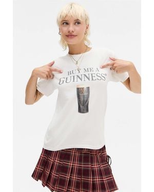 Urban Outfitters Uo Guinness Relaxed T-shirt - White