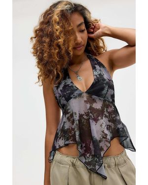 Silence + Noise Silence + Noise Mila Babydoll Halter Top - Brown