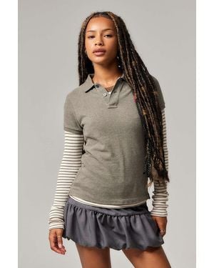 Archive At Uo Dawson Bubble Mini Skirt - Grey