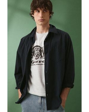 Urban Outfitters Uo The Baggy Dress Shirt - Blue