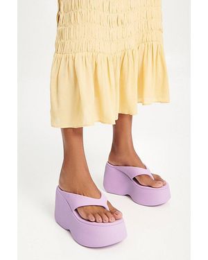 Melissa Free Thong Wedge Sandal - Yellow