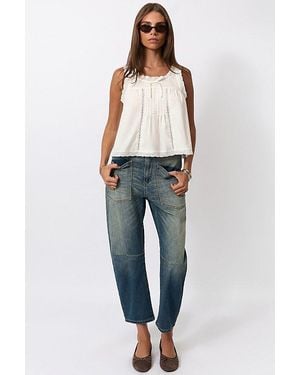 WeWoreWhat Baby Doll Lace Top - Blue