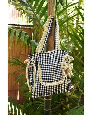 Kimchi Blue Ida Ruffle Gingham Tote Bag - Multicolor