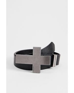 Minga Crux Faux Leather Belt - Black
